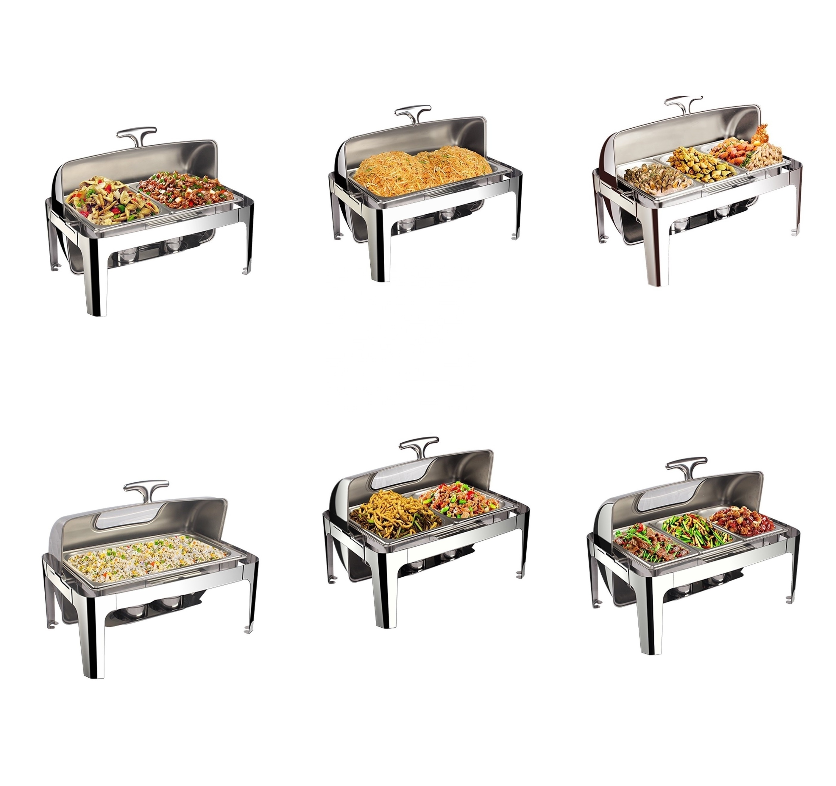 Stainless Steel Portable Food Display Warmers Buffet