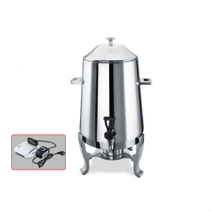 Commercial Food Grade Stainless Steel Percolate Coffee Maker Hot Water Urn for Catering 13L Coffee Maker Urn Dispenser With Tap