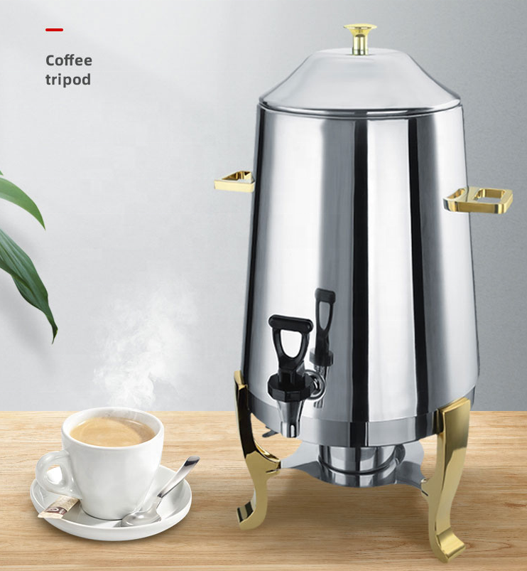 1 Tank Coffee Carafe Server Stainless Steel Insulated Juice Water Dispenser Stainless Steel Tea Milk Coffee 13L Cup Dispenser