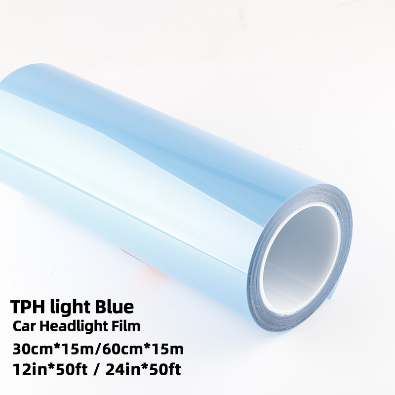 tph tpu ppf  Car Light  Self Healing Headlight Tinted Film For Car Light Blue Tpu Ppf Car Headlight Protection Film