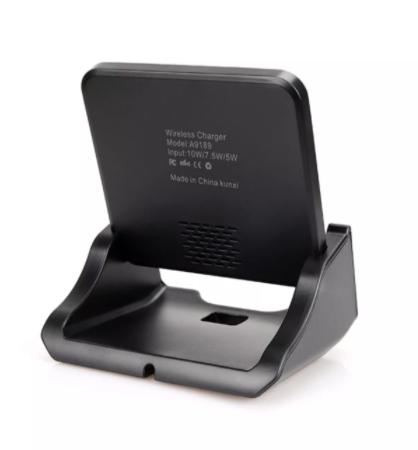 Wholesale 2 in 1 Square 10W Qi mobile Phone Wireless Charger Fast Charging Desktop Cell Phone holder Stand for iphone 12 13 pro