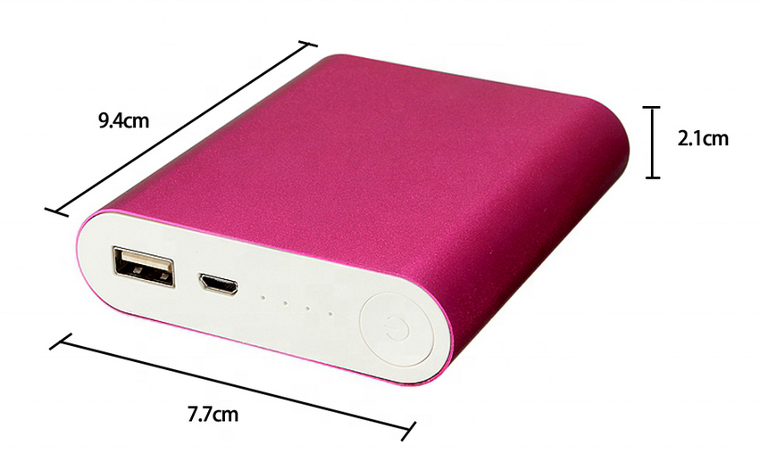 Large capacity rohs 10400mAh battery Portable smart phone charger Power Bank for iphone