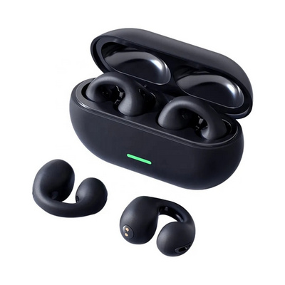 New BT 5.3 T75 waterproof Wireless Earbuds Earphone 3D Surround Stereo Bass open ear Bone Conduction Ear Clip Headphones Headset