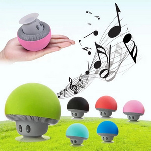 Mini Mushroom Wireless speaker with Mic Portable Waterproof Shower Stereo Subwoofer For Mobile Phone