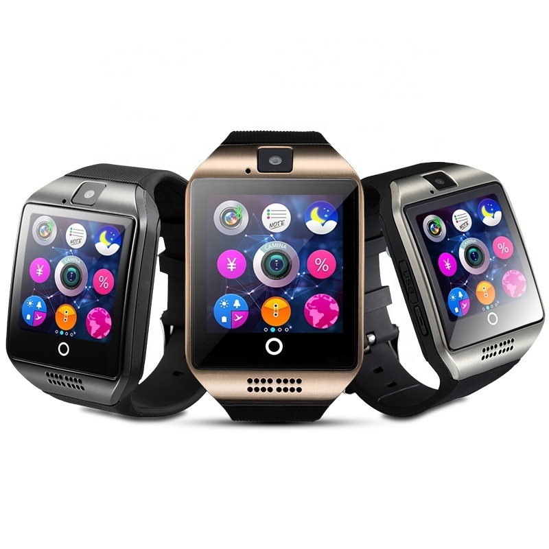 Q18 Wrist Android Smart Watch Phone OEM Sports Watch with display support sim card for iphone