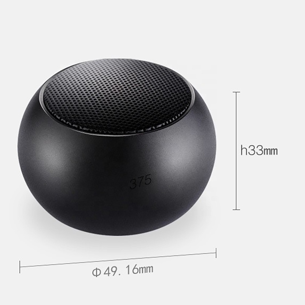 High quality M3 Super bass Mini LED plating loud Speakers Outdoor Sports Portable Round Small Wireless Speaker for mobile phone