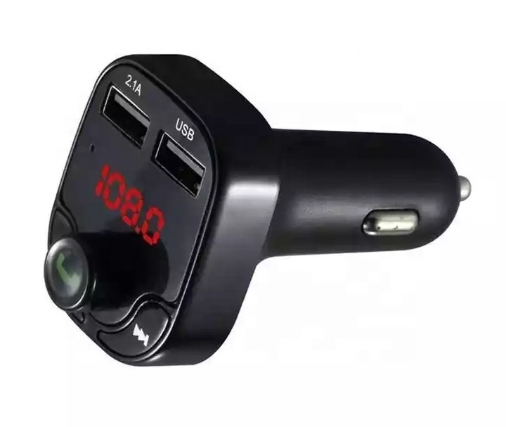 New X8 Led MP3 Player 3.1A fast charging Car Audio Kit Dual USB PD wireless Quick chargers Mobile FM Transmitter with type c