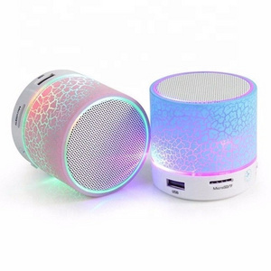 best selling mini A9 Mini Portable mobile phone wireless Speaker with Colorful LED Light for iphone 6 8 7 P