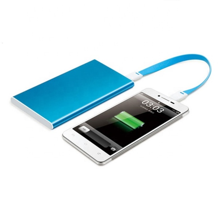 China factory ultra thin mini Power Bank External Battery mobile Charger wallet Powerbank  5000mah for iphone