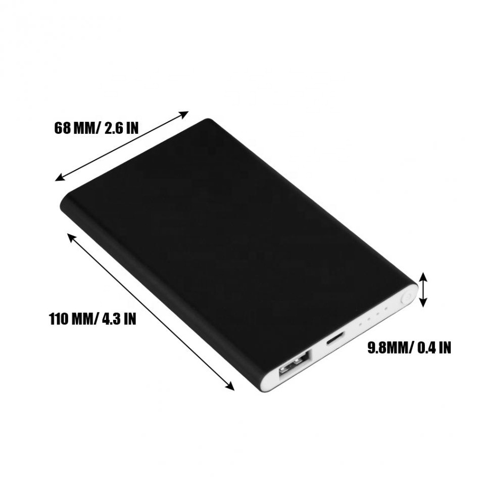 China factory ultra thin mini Power Bank External Battery mobile Charger wallet Powerbank  5000mah for iphone