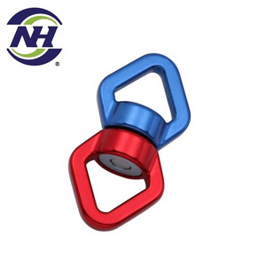 Safety double eye hooks 360 degree swing swivel