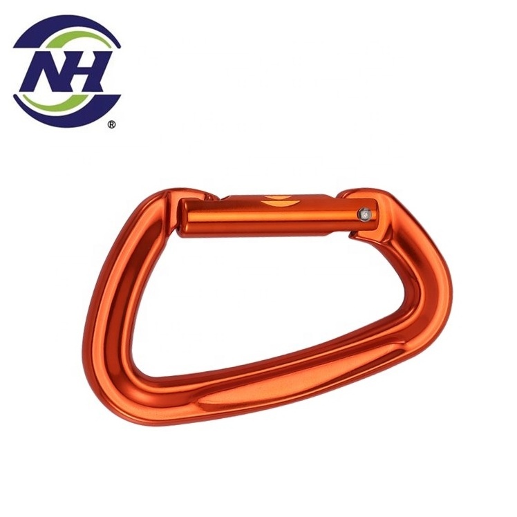 Straight gate anodize carabiner clip and hook