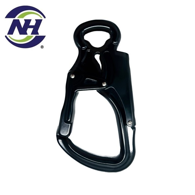 Anodize Aluminum Captive eye safe black Snap hook