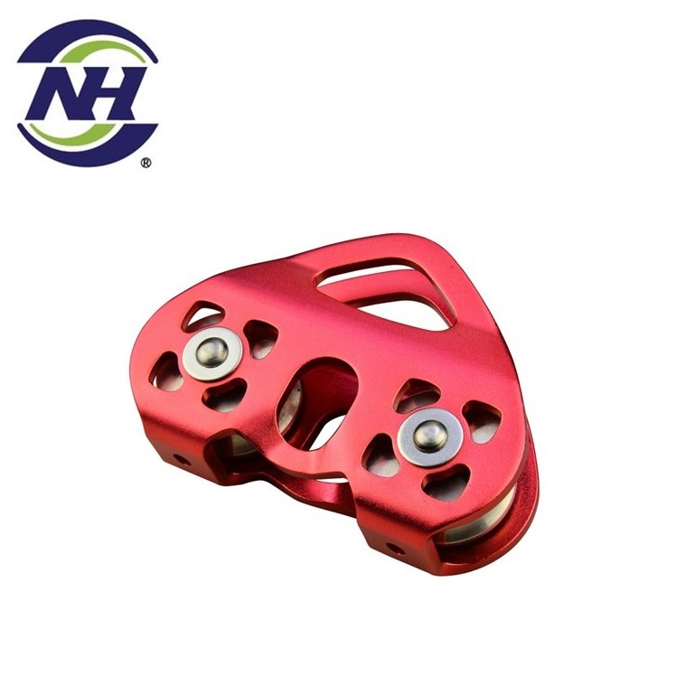 Aluminum Alloy anodized 30kn climbing pulley taiwan