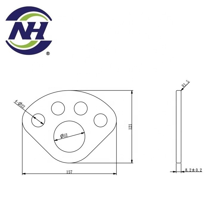 Aluminum alloy anodize swing swivel rigging plate