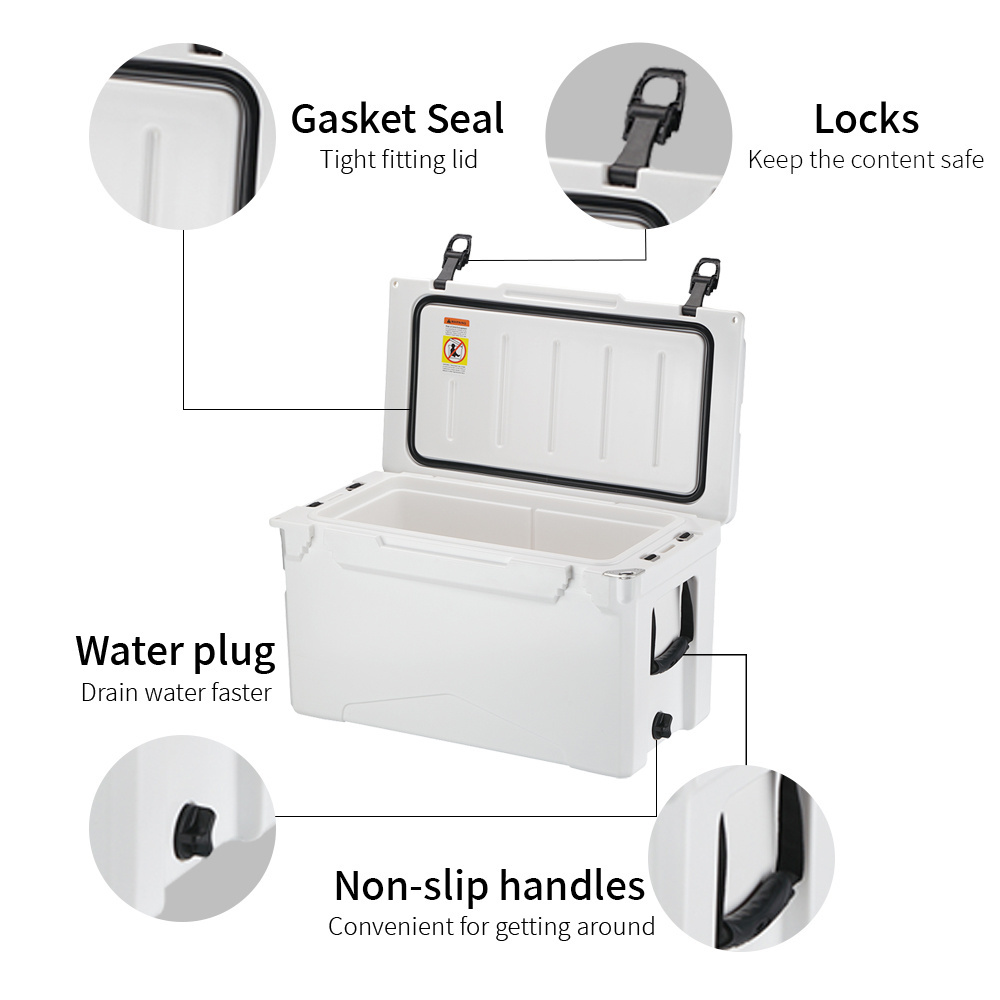 Competitive Price Commercial Rotomolded Lldep Pu Rectangle Mini Ice Square Cooler Box