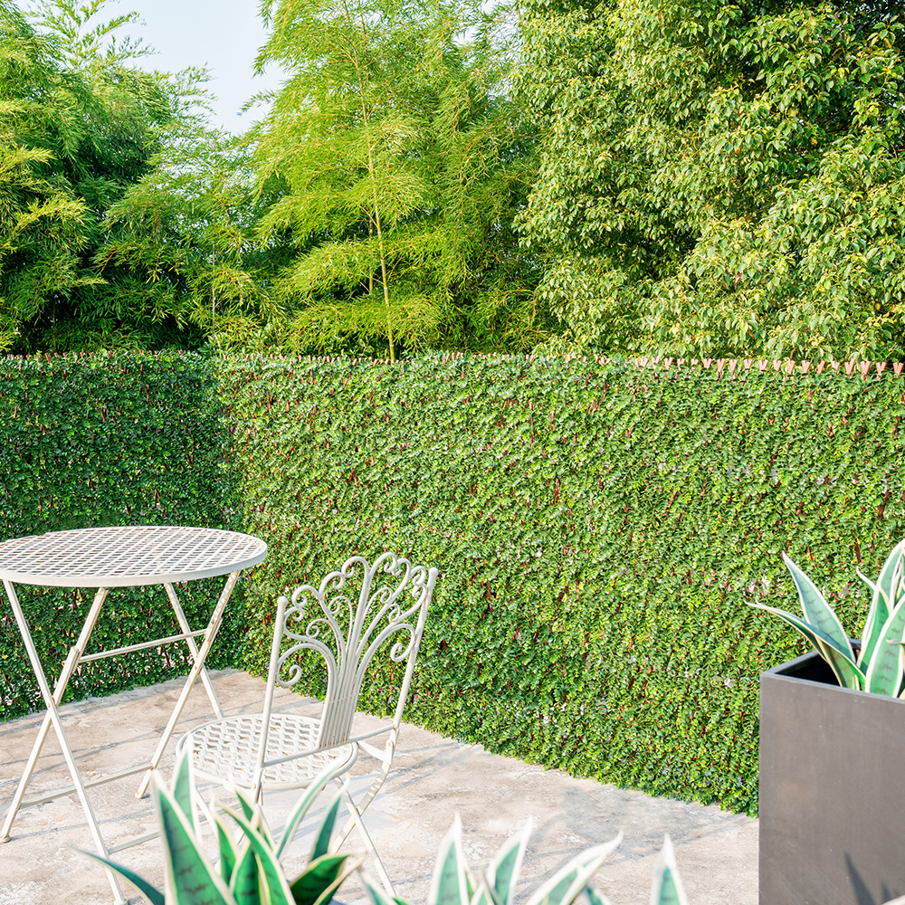 SLB-021 Artificial Ivy Leaf Green Wall Hedge Flexible Screen Fence Privacy for Garden Outdoor Decor