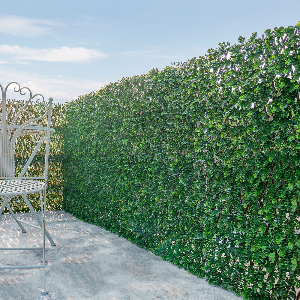 SLB-021 Artificial Ivy Leaf Green Wall Hedge Flexible Screen Fence Privacy for Garden Outdoor Decor