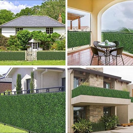 SLB-021 Artificial Ivy Leaf Green Wall Hedge Flexible Screen Fence Privacy for Garden Outdoor Decor