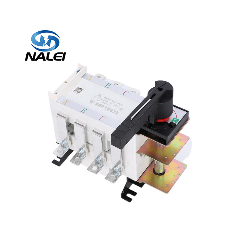 Dual Power Side operation load Isolator switch 380V DC disconnector switch 63a 100a 400A dc manual transfer switch for generator