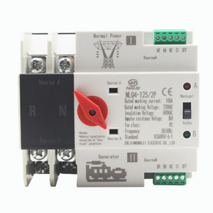 230V rail type installation  Millisecond level automatic transfer switch for continuous power supply and dual power supply