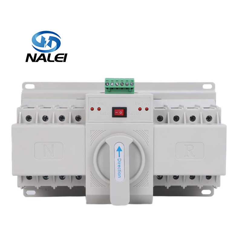 single phase double Power Automatic Manual transfer Switch 2P 63A ATSE Changeover Switching Automatic Transfer Switch