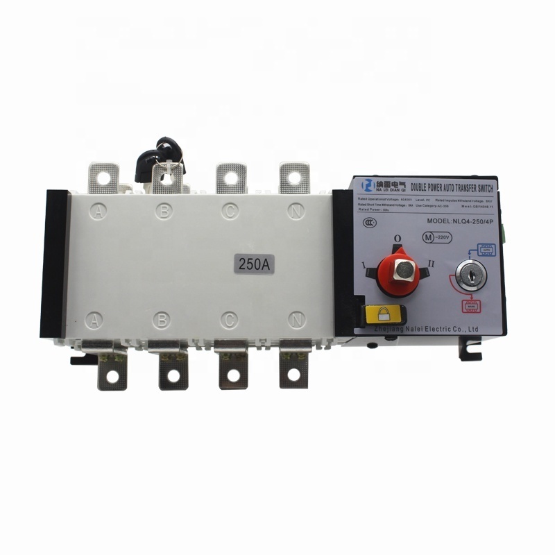 400V Dual power automatic transfer switch 250A 4P PC Isolated type 200 amp automatic transfer switch