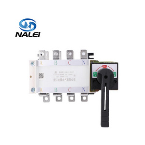 Dual Power Side operation load Isolator switch 380V DC disconnector switch 63a 100a 400A dc manual transfer switch for generator