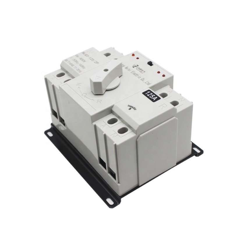 AC ATS Single Phase 2 Phase Automatic Transfer Switch Workable for Both Auto and Manual 125a