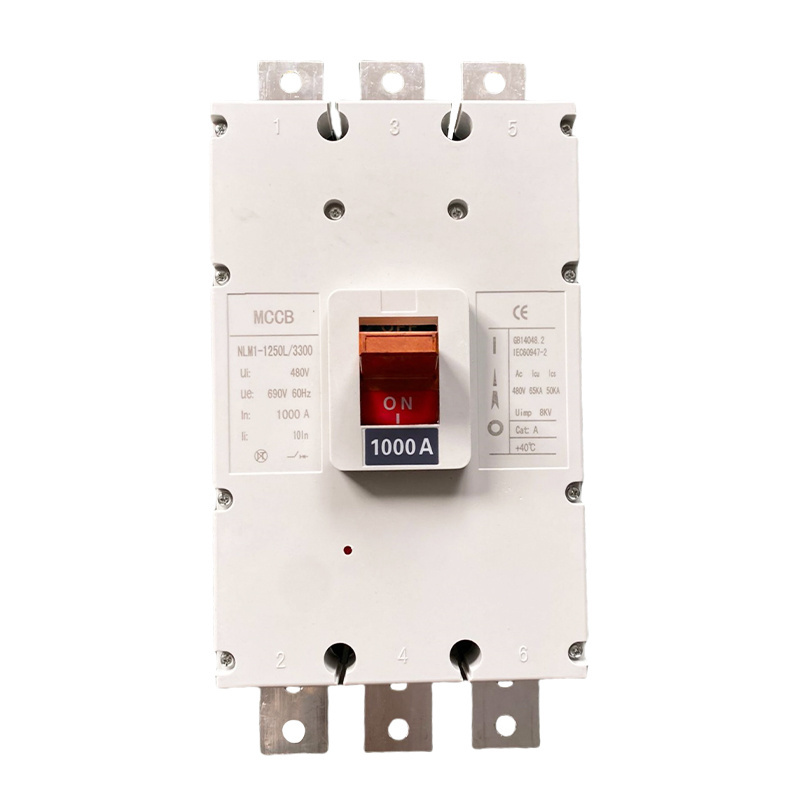 MCCB Three phase 1250A air switch NLM1-1250/3300 high current molded case circuit breaker 1250A1000A 1600A AC circuit breaker