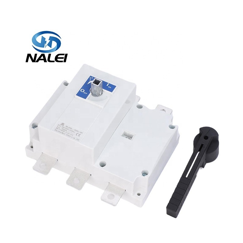 Load disconnecting Switch Manual Dual Power 3P transfer Switch 400V 100A 250A 400A for generator Isolating dc chang eover switch