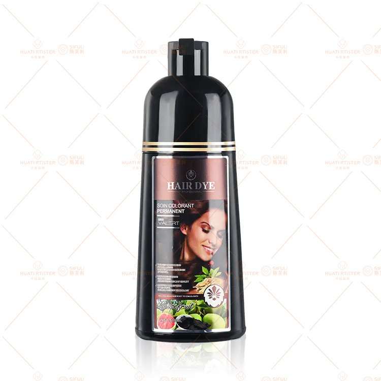 Huati Sifuli Dle hair dye fast black hair shampoo no dark skin ammonia free no ppd original factory wholesale supplier OEM