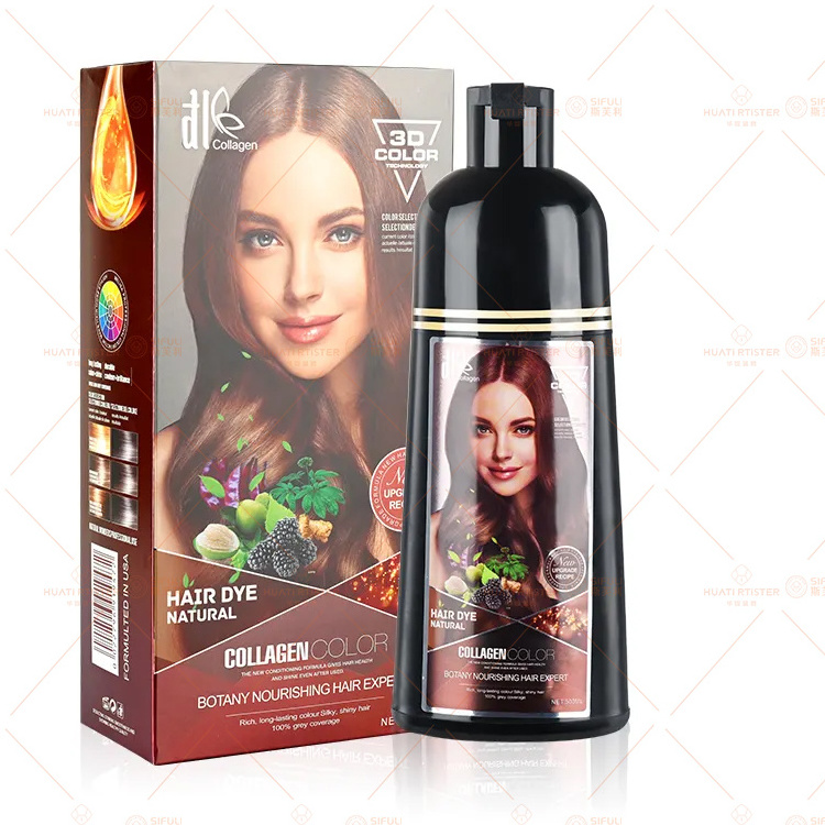 Huati Sifuli Dle hair dye fast black hair shampoo no dark skin ammonia free no ppd original factory wholesale supplier OEM