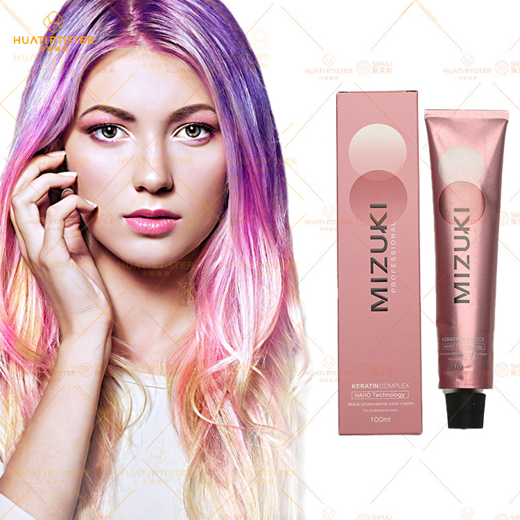 Huati Sifuli MIZUKI 100ml No Ammonia salon natural italian brands dye permanent cream professional hair color purple