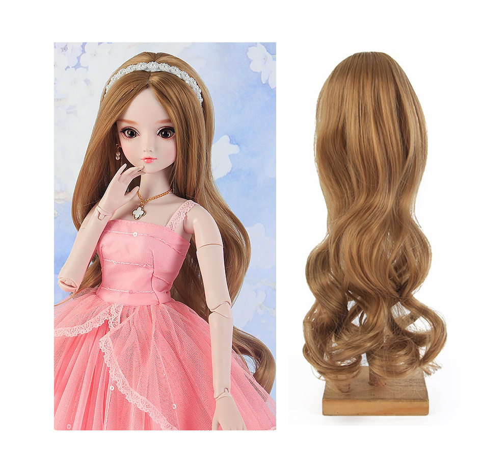 Special Offer Long Curly Ginger Hair 1/6 Scale Plastic Model Toy Soft Fashion Doll for Girls