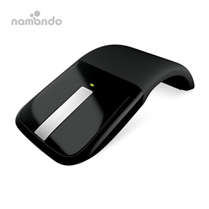 Portable Foldable Arc Touch Wireless Mouse Ultra-thin 2.4GHz Optical Mouse for PC Notebook Computer Home Office Use