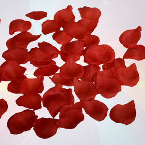 Red Silk Petals Artificial Flowers Confetti Petal Confetti Biodegradable for Romantic Night Party Wedding Valentine's Day