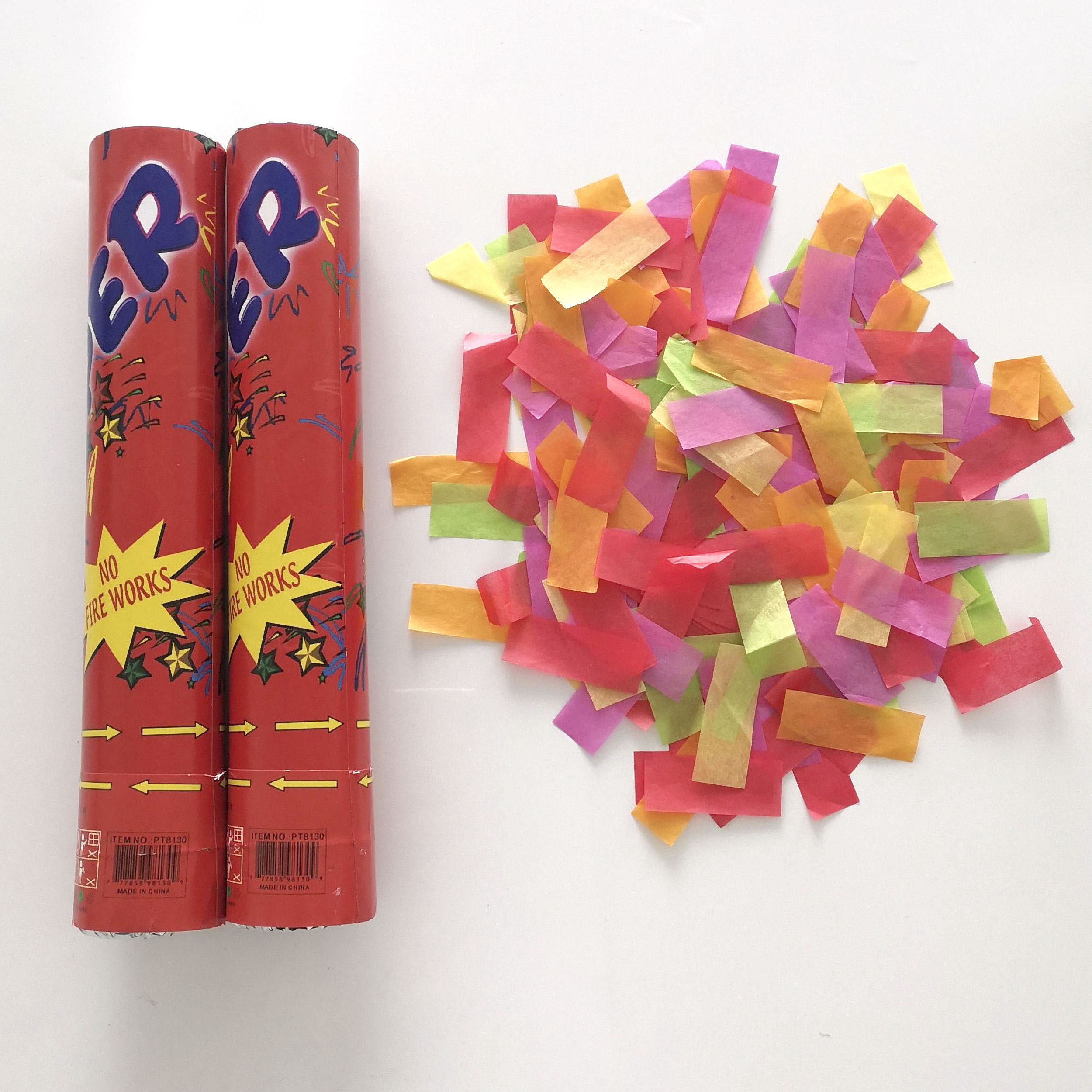 Customized Biodegradable Paper Confetti Handheld Launcher Wedding Birthday Party Popper Confetti Cannon