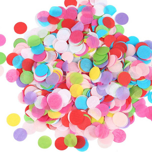 Biodegradable Round Tissue Confetti Hand Throw Circle Confetti Blossom Tissue Paper Confetti for Balloon Party Decoration