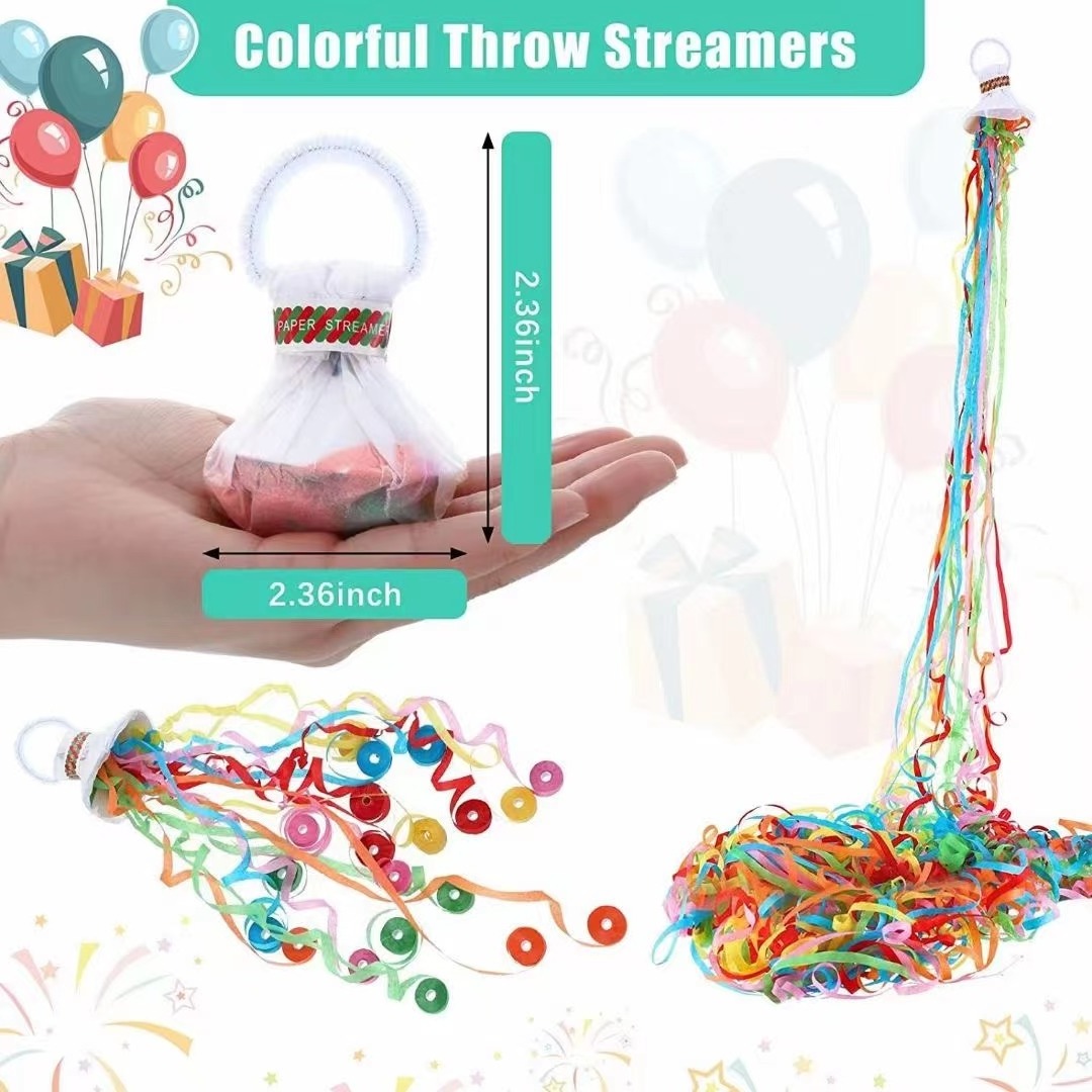 Hot Selling Namay Biodegradable No Mess Streamer Confetti Streamer Wedding Party Popper