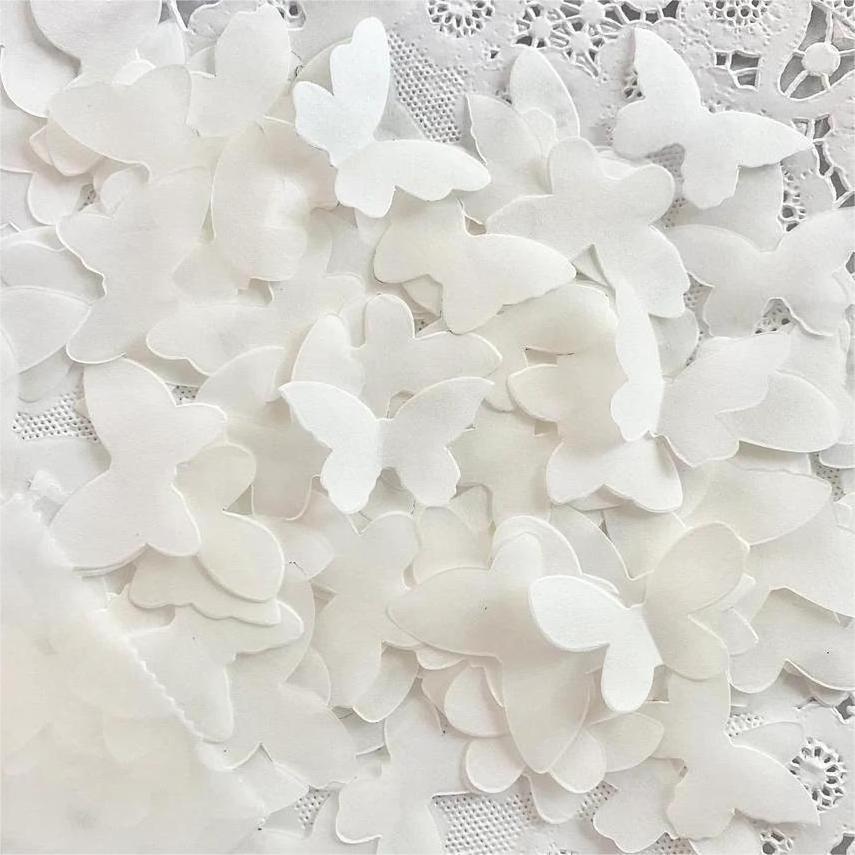 Butterfly Biodegradable Holy Wedding Favor White Butterfly Party Popper Confetti Cannon for Wedding Party Decoration