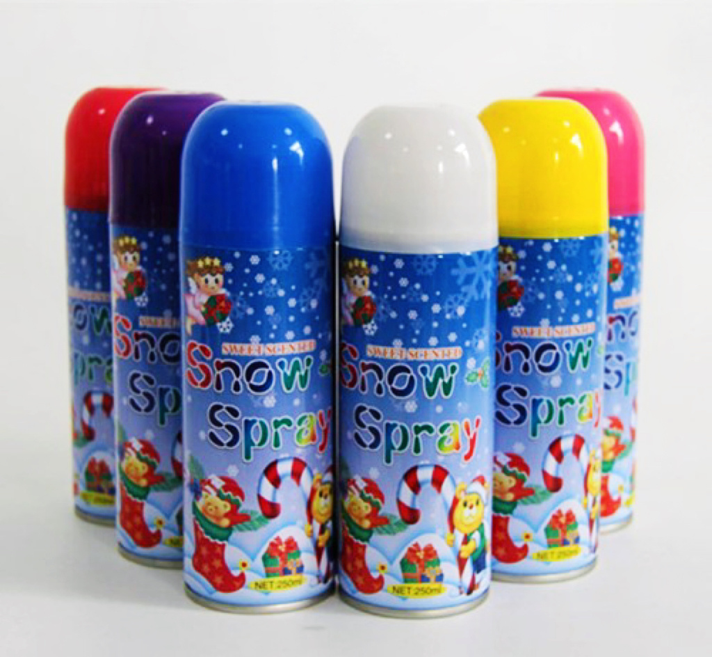 Biodegradable Flame Retardant Fake Snow Foam Snow Party Spray for Christmas Carnival Decoration