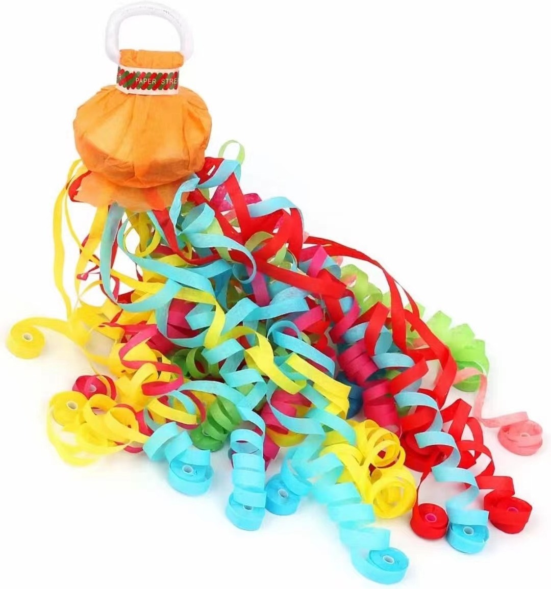 Biodegradable No Mess Streamer Rainbow Colorful Paper Confetti Cannon Party Shooters