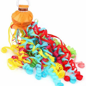 Biodegradable No Mess Streamer Rainbow Colorful Paper Confetti Cannon Party Shooters