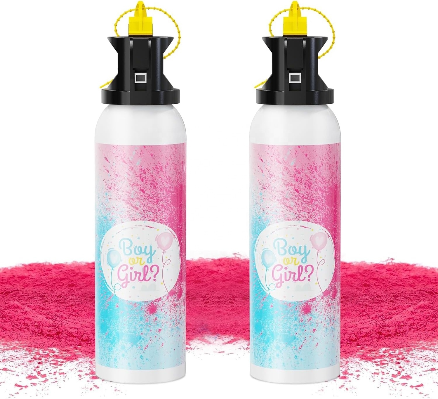 Boy or Girl Gender Reveal Extinguisher Blue&Pink Color Holi Powder Spray Blaster Smoke Blaster Powder Spray