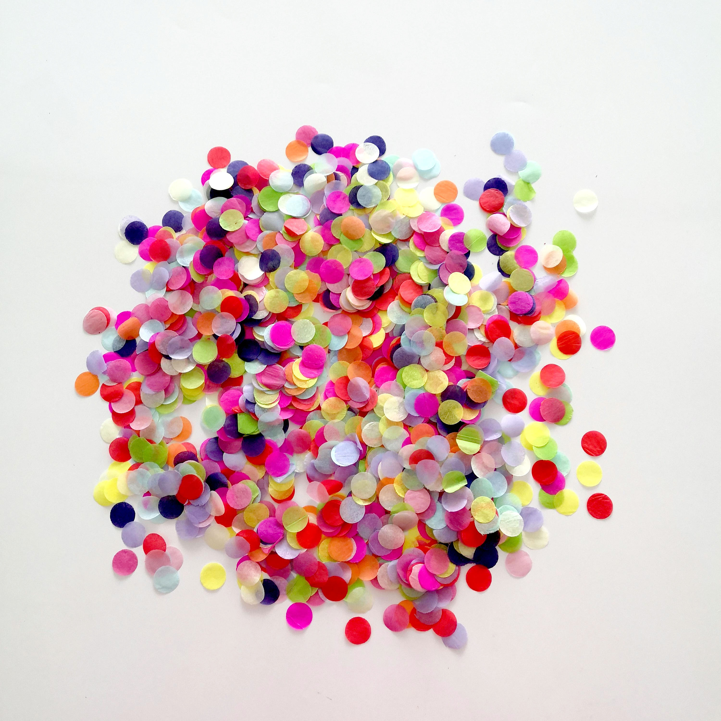 Biodegradable Round Tissue Confetti Hand Throw Circle Confetti Blossom Tissue Paper Confetti for Balloon Party Decoration