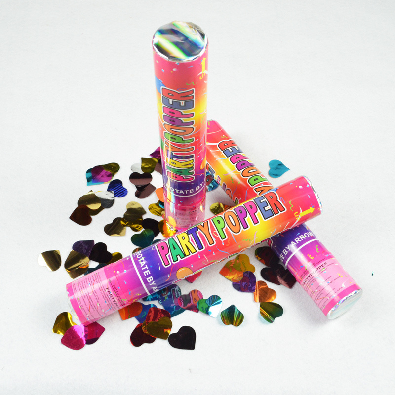 Factory Colorful Gold Foil Confetti Cannon Party Popper Happy Spray Cannon