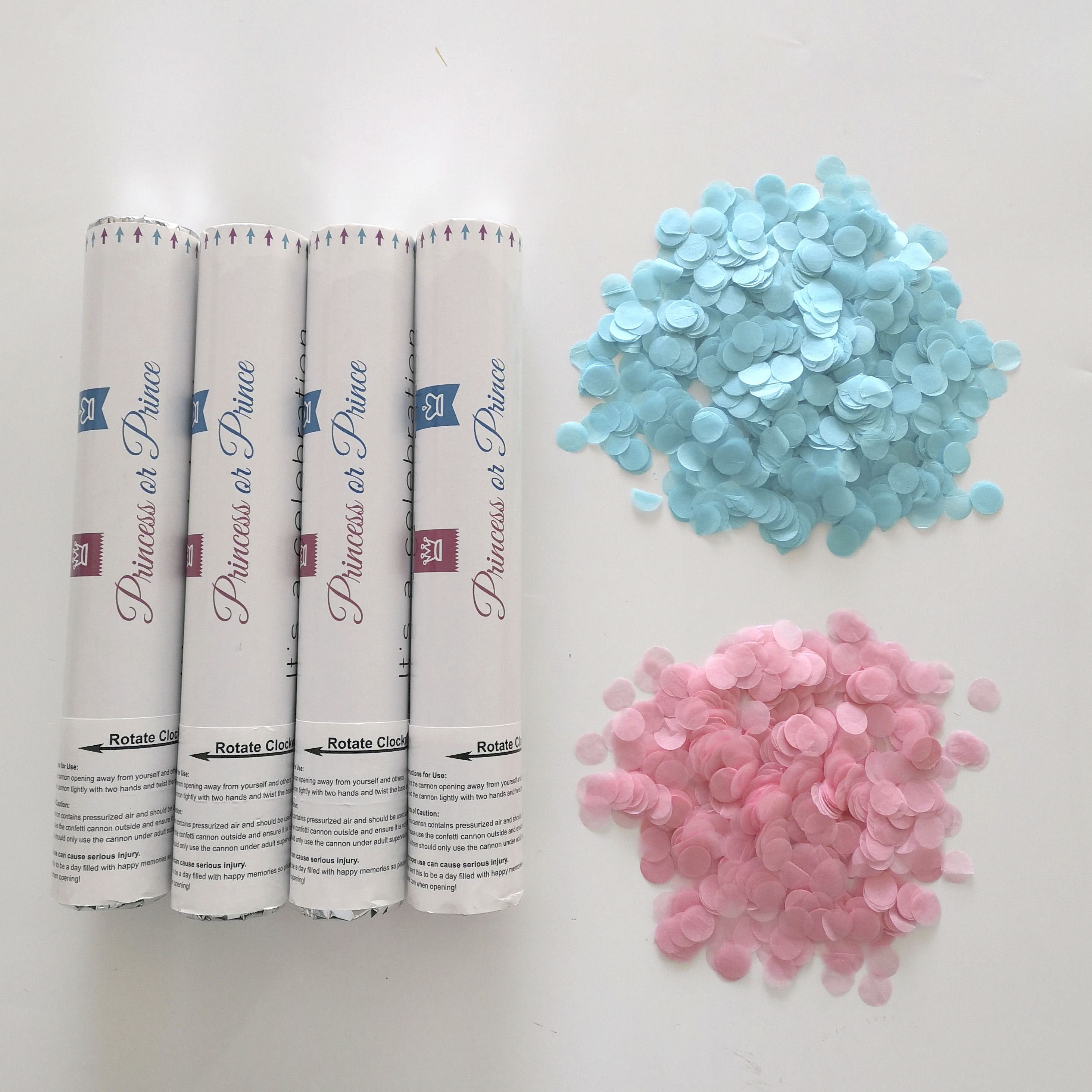 Hot Sale Custom Wrapping Paper Biodegradable Paper Confetti Gender Reveal Confetti Cannon Party Poppers