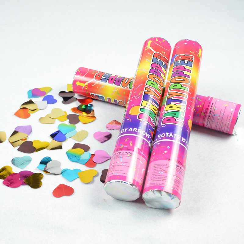 Factory Colorful Gold Foil Confetti Cannon Party Popper Happy Spray Cannon