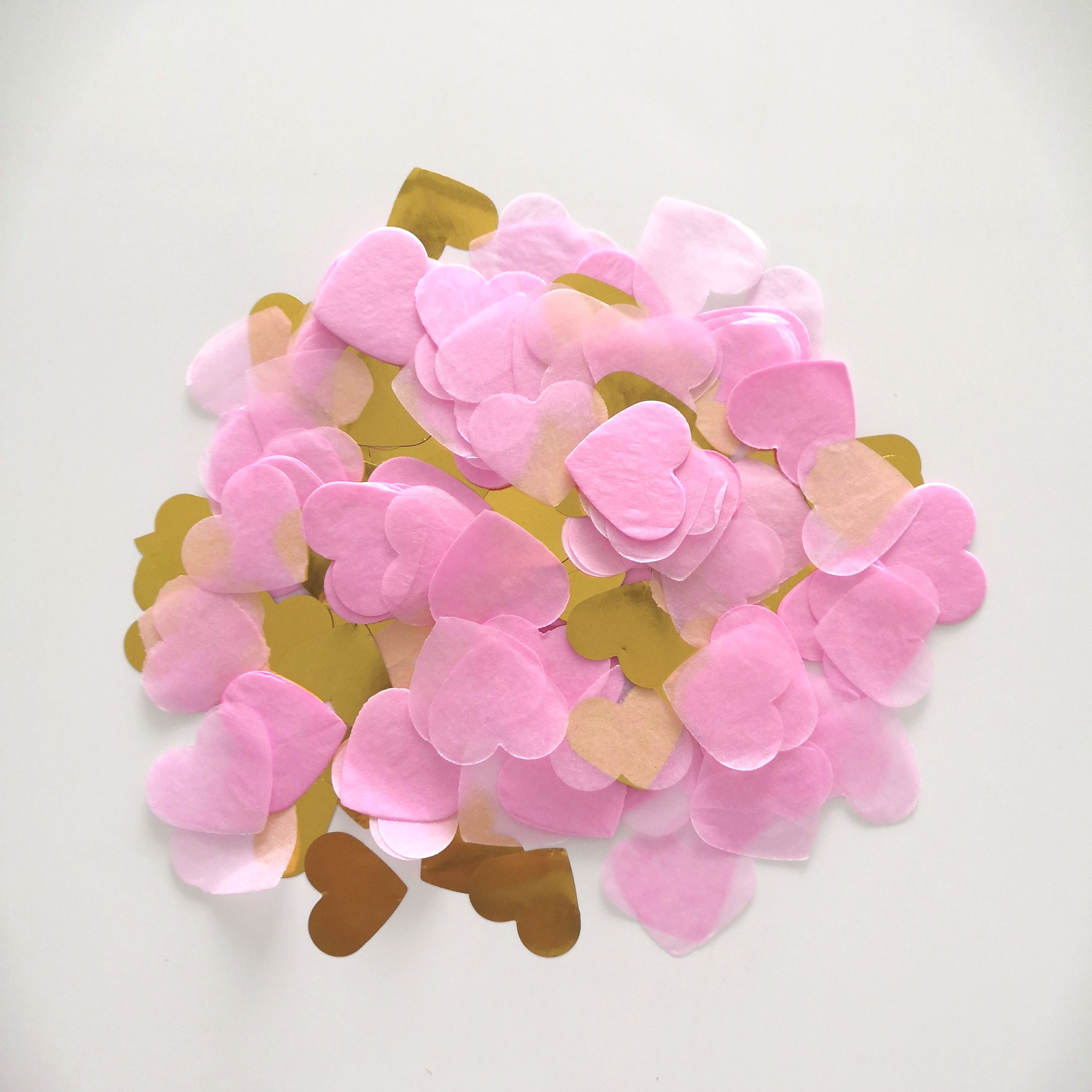 Confetti Biodegradable Personalized Handheld Paper Heart Confetti  for Romantic Wedding Valentine's Day Party Decoration